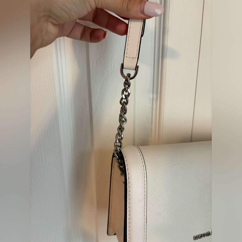Michael Kors Jet Set Fullflap Chain Saffiano Leather Crossbody Bag USED ONCE - Picture 7 of 14